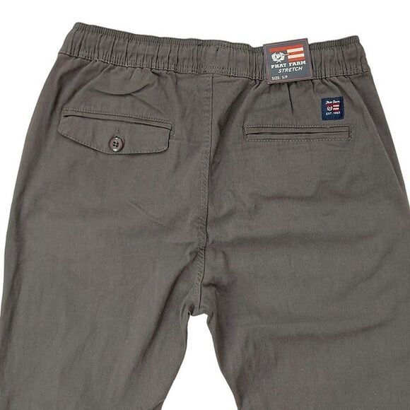 Phat Farm Jogger Pants Mens Small Gray Stretch Tapered Lightweight Activewear - Picture 5 of 10